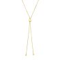 14K Gold Heart Slide Friendship Necklace