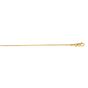 14K Gold 0.85mm Octagonal Snake Chain