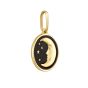 14K Sun & Moon Medallion Charm