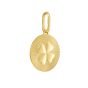 14K Clover Medallion Charm