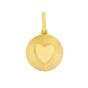 14K Radiating Heart Charm