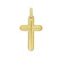 14K Etched Cross Pendant