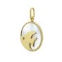 14K Gold MOP Fish Charm