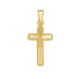 14k Gold Cross Reversible Pendant