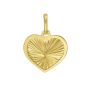 14K Radiant Heart Charm