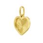 14K Radiant Heart Charm