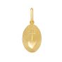 14K Radiant Sacred Heart Medallion Charm