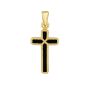 14k Gold Cross Reversible Pendant