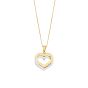14K Gold Interlocking Hearts Necklace