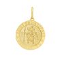 14K St. Christopher Medallion Charm