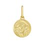 14K Jesus Medallion Charm