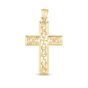 14K Gold Vine Cross Pendant