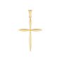 14K Gold Polished Cross
