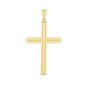 14K Polished Cross Charm