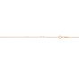 14K Gold 0.8mm Extendable Classic Cable Chain