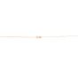 14K Gold 0.97mm Double Extendable Cable Chain
