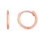 14K Gold Thin Polished Huggie Earring