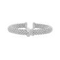 Silver Diamond Puffy X Cuff