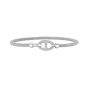 Silver & Diamond Prosecco Anchor Bangle