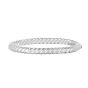 Sterling Silver Sculpted Twist 6mm Bangle