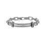 Silver Men's Italian Cable ID Bracelet