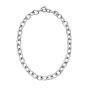 Silver Cable & Polished Link Necklace