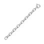 Silver Cable & Polished Link Necklace