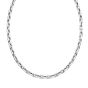 Silver Rectangular Link Necklace