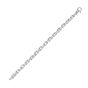 Silver Textured Rectangle Link Necklace