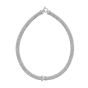 Silver Diamond Puffy X Necklace