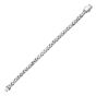 Silver Men's Basketweave Woven Bracelet
