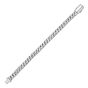 Silver Men's Double Cuban Bracelet