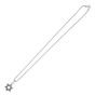 Silver & Black Spinel Men's Star of David Necklace