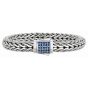 Sterling Silver Signature Woven Large Sapphire Bracelet