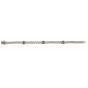 Sterling Silver Woven Black Sapphire Three Station Bracelet