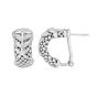 Silver & Diamond Prosecco Deco Wreath Earrings