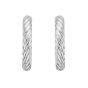 Silver Classic Cable Hoops
