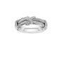 Sterling Silver .04ct. Dia Italian Cable Ring