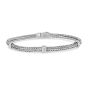 White Topaz Mini Woven Bracelet