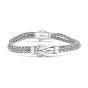 Sterling Silver Double Strand Woven Bracelet 