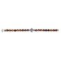 Men's Silver Cross & Tiger's Eye Bead Bracelet