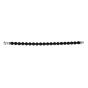 Men's Silver & Onyx Bead Bracelet