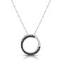 Sterling Silver Circle Prosecco Pendant