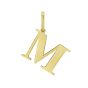 14K Gold Initial M Charm