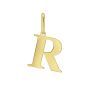 14K Gold Initial R Charm