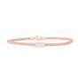 14K Gold Prosecco Short Diamond Bar Bracelet