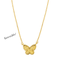 14K Primavera Turquoise Butterfly Necklace