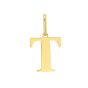 14K Gold Initial T Charm