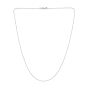 Platinum 0.97mm Oval Cable Chain