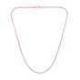 14K Rose 3.3mm Two-Tone Fancy Ice Chain 